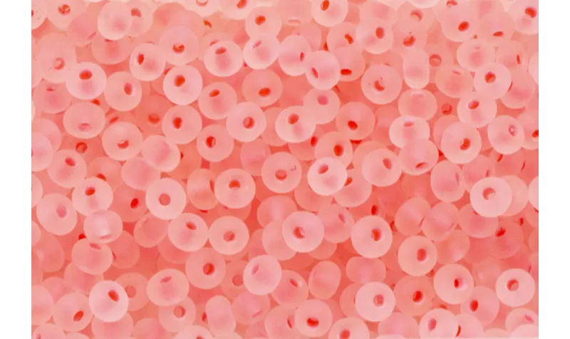 10 gramos Abalorio Rosa Fluor trans 3mm / Abalorio pulseras y Collares