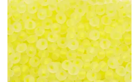 10 gramos Abalorio Amarillo Fluor trans 3mm / Abalorio pulseras y Collares