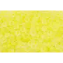 10 gramos Abalorio Amarillo Fluor trans 3mm / Abalorio pulseras y Collares