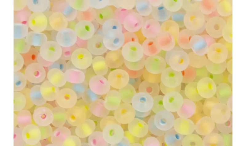 10 gramos Abalorio MIX Fluor trans 3mm / Abalorio pulseras y Collares