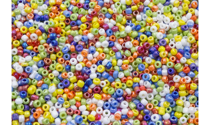 10 gramos de Abalorio Mix color Brillo  de 2mm / Abalorio pulseras y Collares