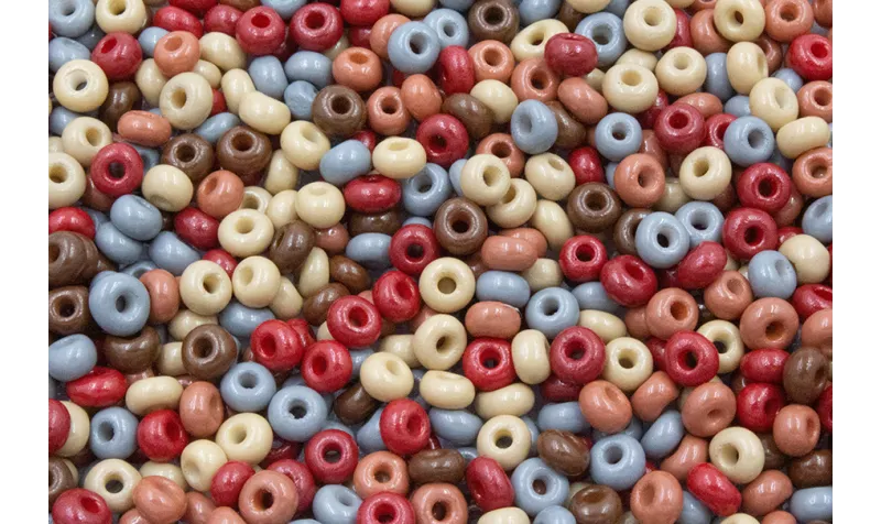 10 gramos de Abalorio 4mm Mix colores Tierra / Abalorio pulseras y Collares