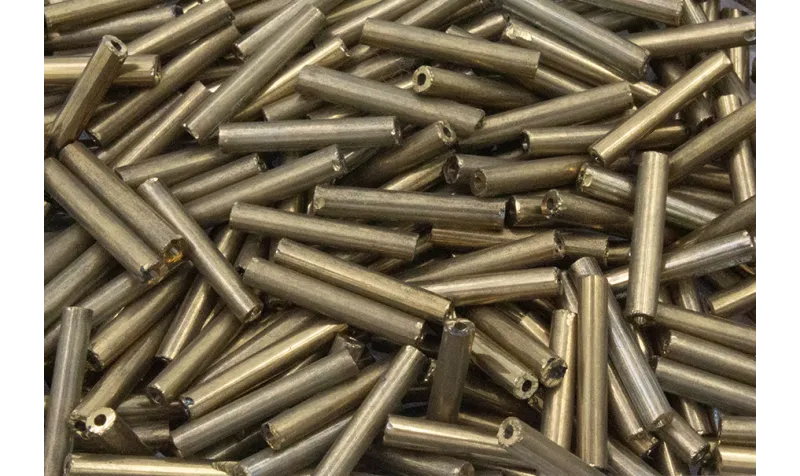 10 gramos de Canutillo de 15mm color Cobrizo / Abalorio pulseras y Collares