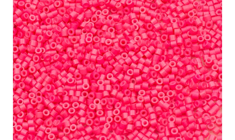 10 gramos de Abalorio cristal 2mm Microtubo Fuxia / Abalorio pulseras y Collares