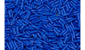 10 gramos de canutillo cristal 5mm Azul añil / Abalorio pulseras y Collares