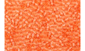 Bolsa de 8grs Delika 11/0 Dyed transparent Peach / Delicas de 