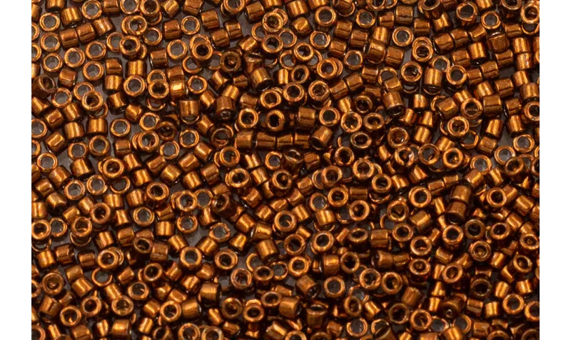 8grs Delica BD Nickle Plated Dyed Cooper / Delicas de 