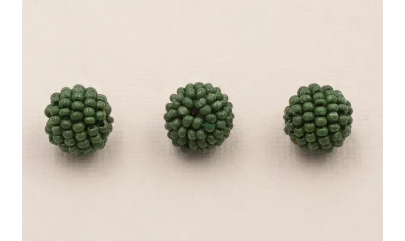 Bola abalorio 11mm Verde / Abalorio pulseras y Collares