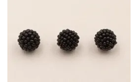 Bola abalorio 11mm negro / Abalorio pulseras y Collares