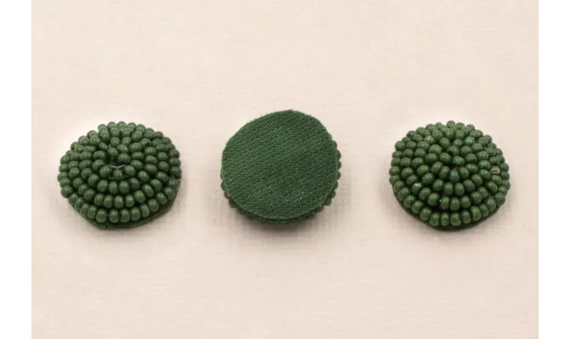 Disco de abalorio de 16mm Verde / Abalorio pulseras y Collares