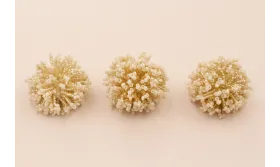 Bola Abalorio de 40mm color crudo y  Crema / Abalorio pulseras y Collares