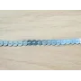 Tira de lentejuelas de 4mm Gris chapa Metal / Cuentas y Lentejuelas