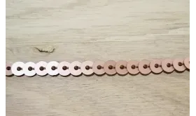 Tira de lentejuelas de 4mm Cobre / Cuentas y Lentejuelas