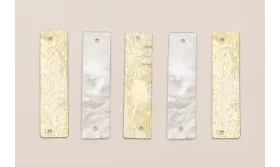 Liston Plata y Oro 30*8mm / Cuentas y Lentejuelas