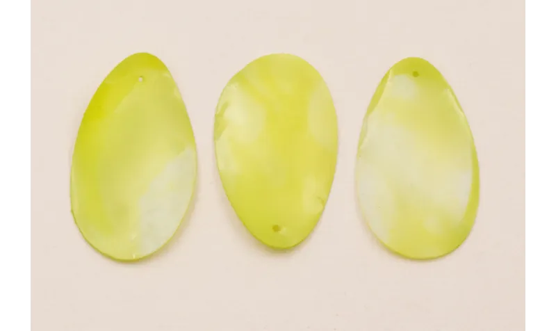 Ovalo verde aguas 35*20mm