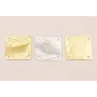 Cuadrado de 20*20mm Oro - Plata Rugoso / Cuentas y Lentejuelas