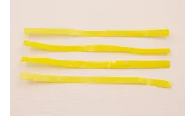 Listón de 100*4mm Amatillo Opaco Rugoso / Cuentas y Lentejuelas