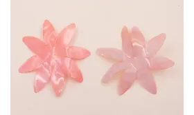 Flor de 90mm Rosa / Cuentas y Lentejuelas