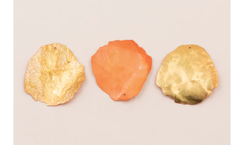 Escama Coral y Oro 37*35mm