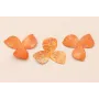 Flor 3 pétalos 35mm diametro Naranja y Metal / Cuentas y Lentejuelas