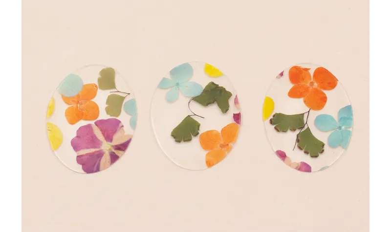 Lentejuela Ovalo 40*28 Flores Naturales Mezcla / Cuentas y Lentejuelas