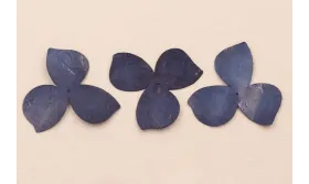 Lentejuela Trebol 3 Hojas 35mm Azul Marino Textura / Cuentas y Lentejuelas