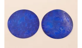 Lentejuela Disco de 60mm Azul Añil Transp Texrura / Cuentas y Lentejuelas