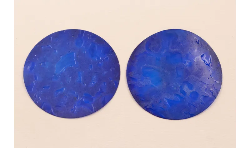 Lentejuela Disco de 60mm Azul Añil Transp Texrura / Cuentas y Lentejuelas