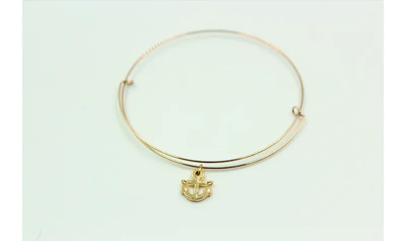 Pulsera de acero inoxidable con nudo corredizo y c