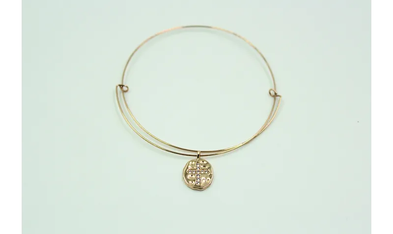 Pulsera de acero inoxidable con nudo corredizo y c