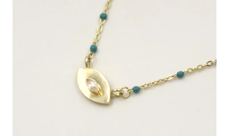 Solitario acero inoxidable cadena eslabón pequeño 