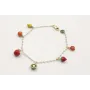 Pulsera de cadena con microperlas con colgantes de