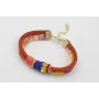 PULSERA LAZO TUBO KIMONO AMARILLO Y CORDÓN RETORCI