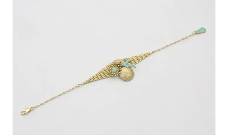 Pulsera cadena eslabón ovalado y maya rombo con ra