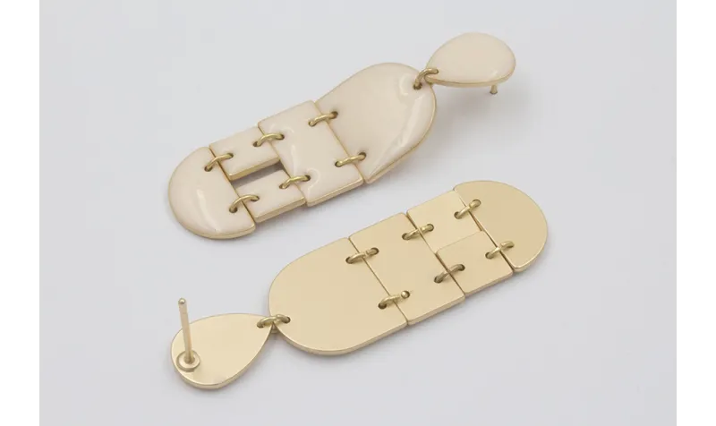 Pendientes perno gota, semi ovalos, rectangulos, s