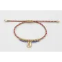 Pulsera de driza rojizo y rosa con nudo macramé do