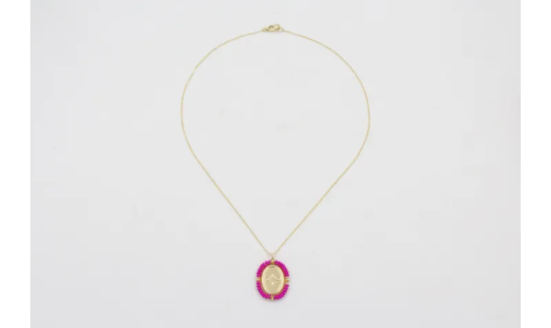 Collar acero inoxidable cadena eslabón pequeño con