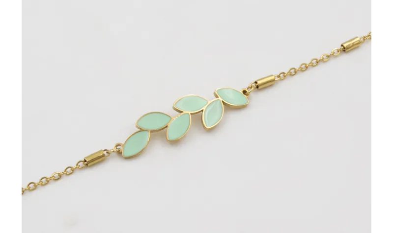 Pulsera acero inoxidable cadena eslabón con tubo c