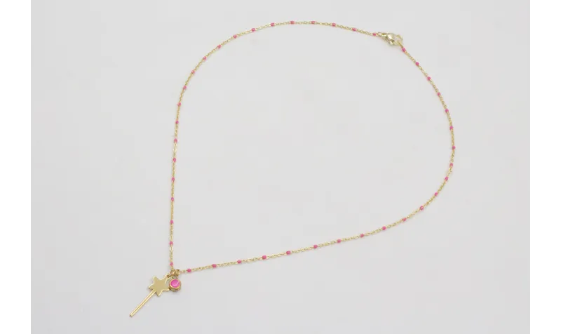 Collar acero inoxidable cadena de eslabón micro es