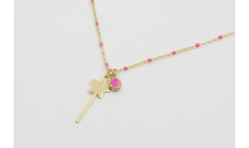 Collar acero inoxidable cadena de eslabón micro es