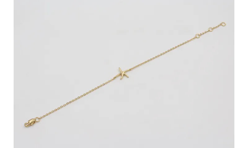 Pulsera ORO 18K-3 micras cadena eslabón pequeño y 