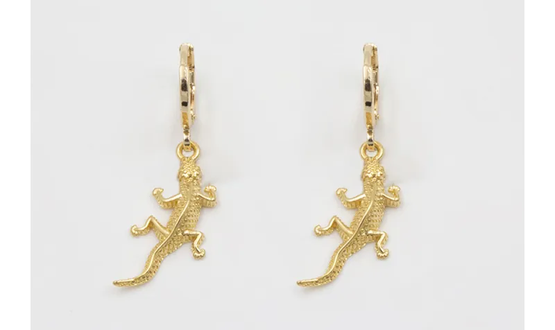 Pendientes ORO18K-3 micras con cierre seguridad y 