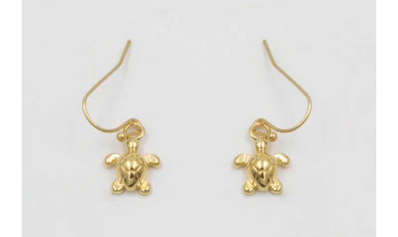 Pendientes ORO 18K-3 micras gancho sencillo y colg