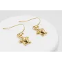 Pendientes ORO 18K-3 micras gancho sencillo y colg