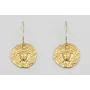Pendientes ORO 18K-3 micras gancho sencillo y chap