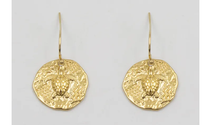 Pendientes ORO 18K-3 micras gancho sencillo y chap