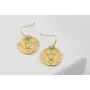 Pendientes ORO 18K-3 micras gancho sencillo y chap