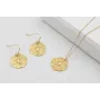 Pendientes ORO 18K-3 micras gancho sencillo y chap