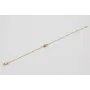 Pulsera ORO 18K-3 micras cadena micro bola y entre