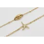 Pulsera ORO 18K-3 micras cadena micro bola y entre